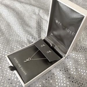 Sterling silver matching earrings and necklace